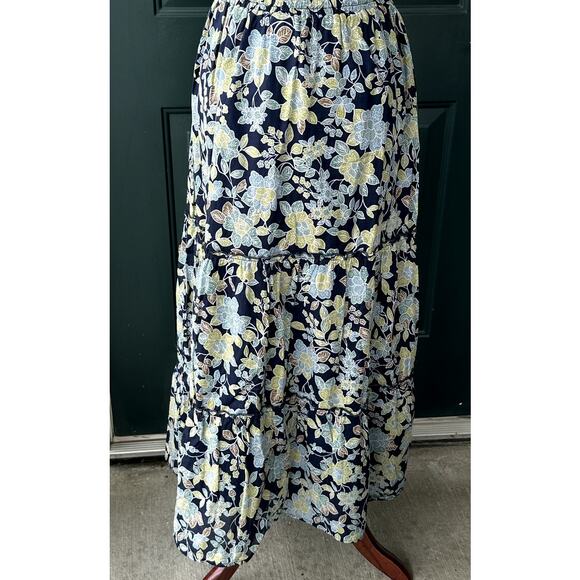 NWT Heartloom Sz S 100% Cotton Boho Batik Tiered Maxi Skirt Cottagecore Prairie - Picture 3 of 7